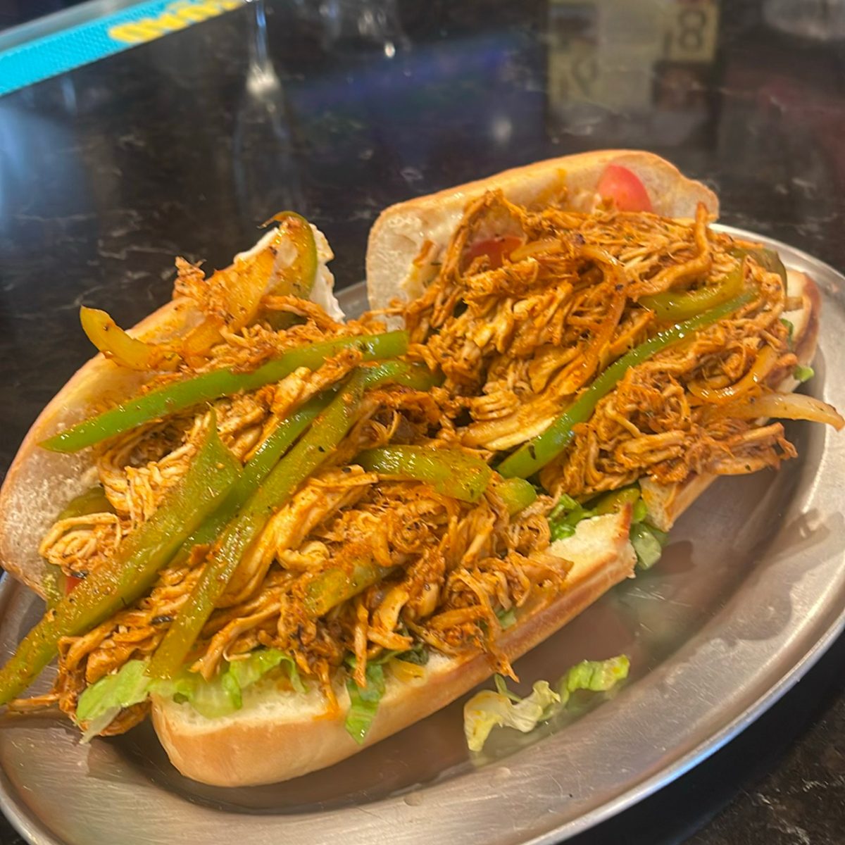 Pulled Chicken Po'Boy