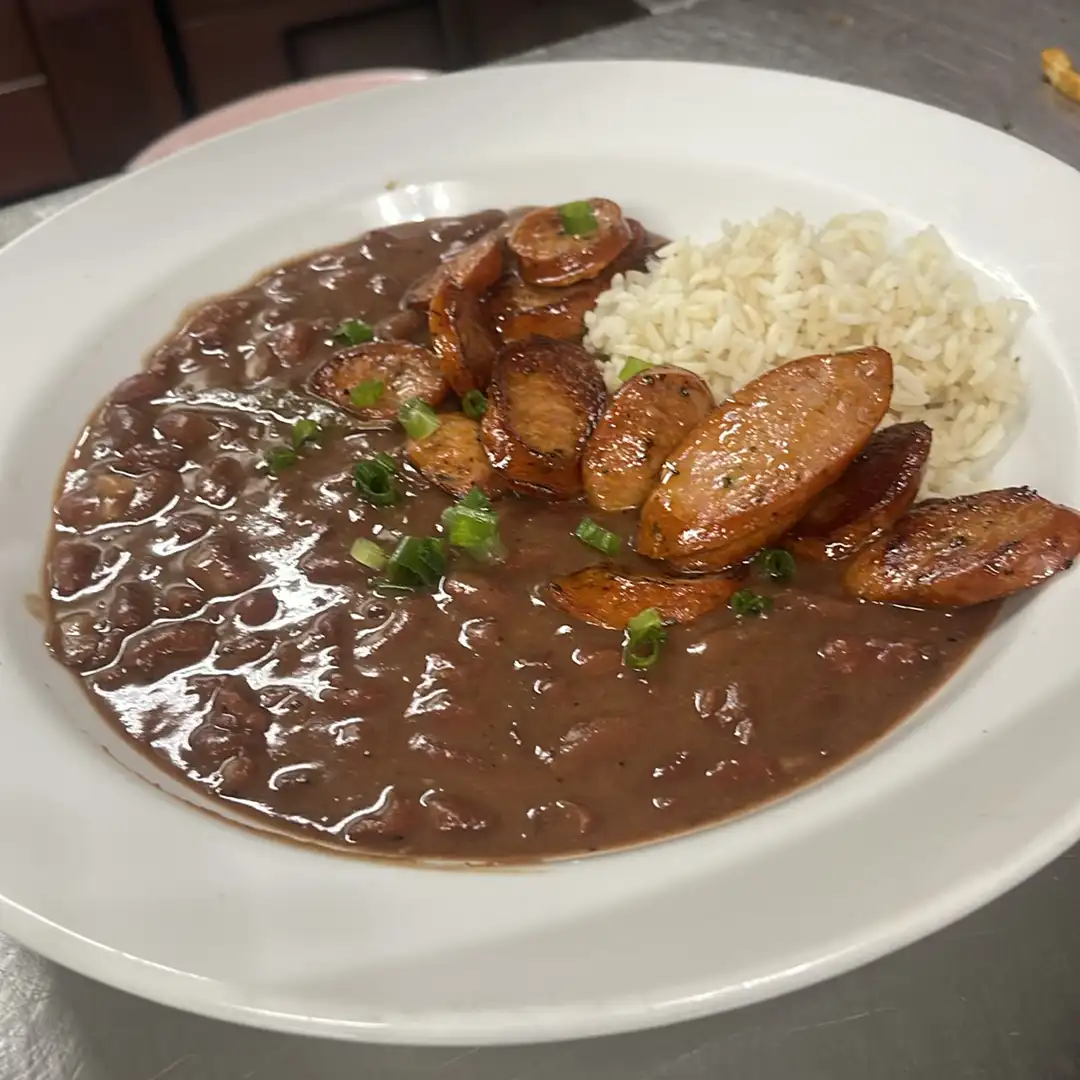 Red Beans & Rice with Sausage.