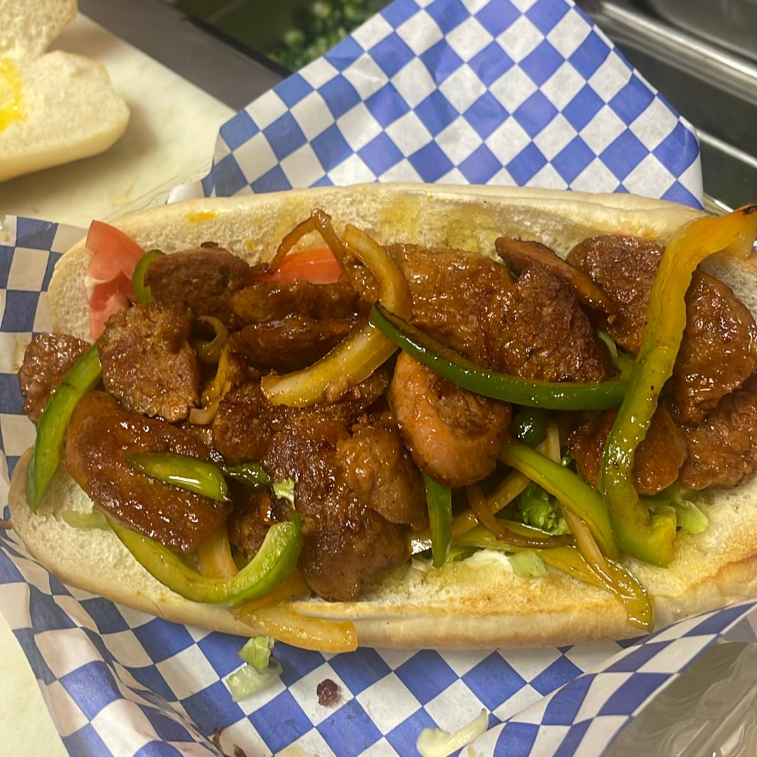 Andouille Chicken Sausage Po'Boy.