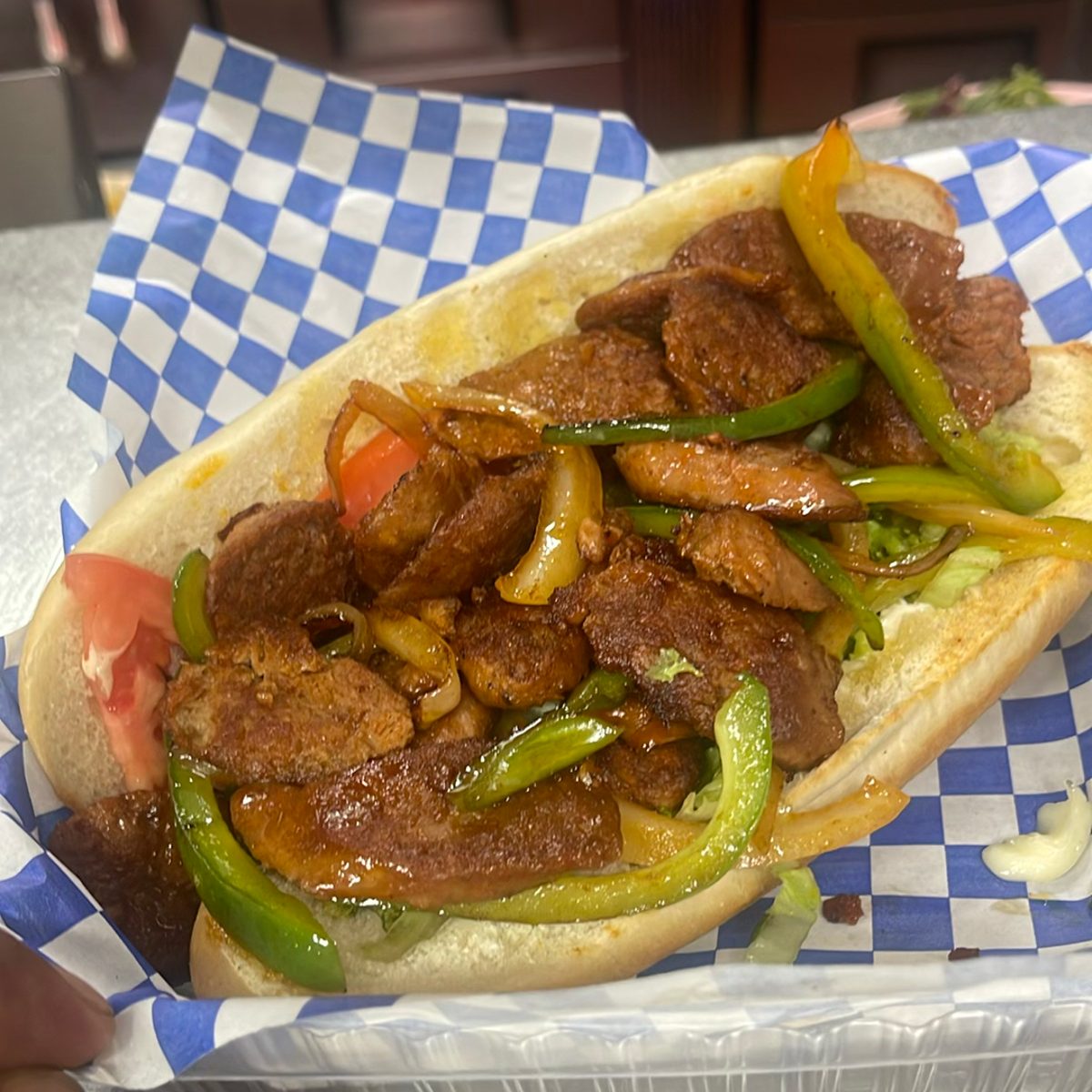 Plant-Based Sausage and Onions
