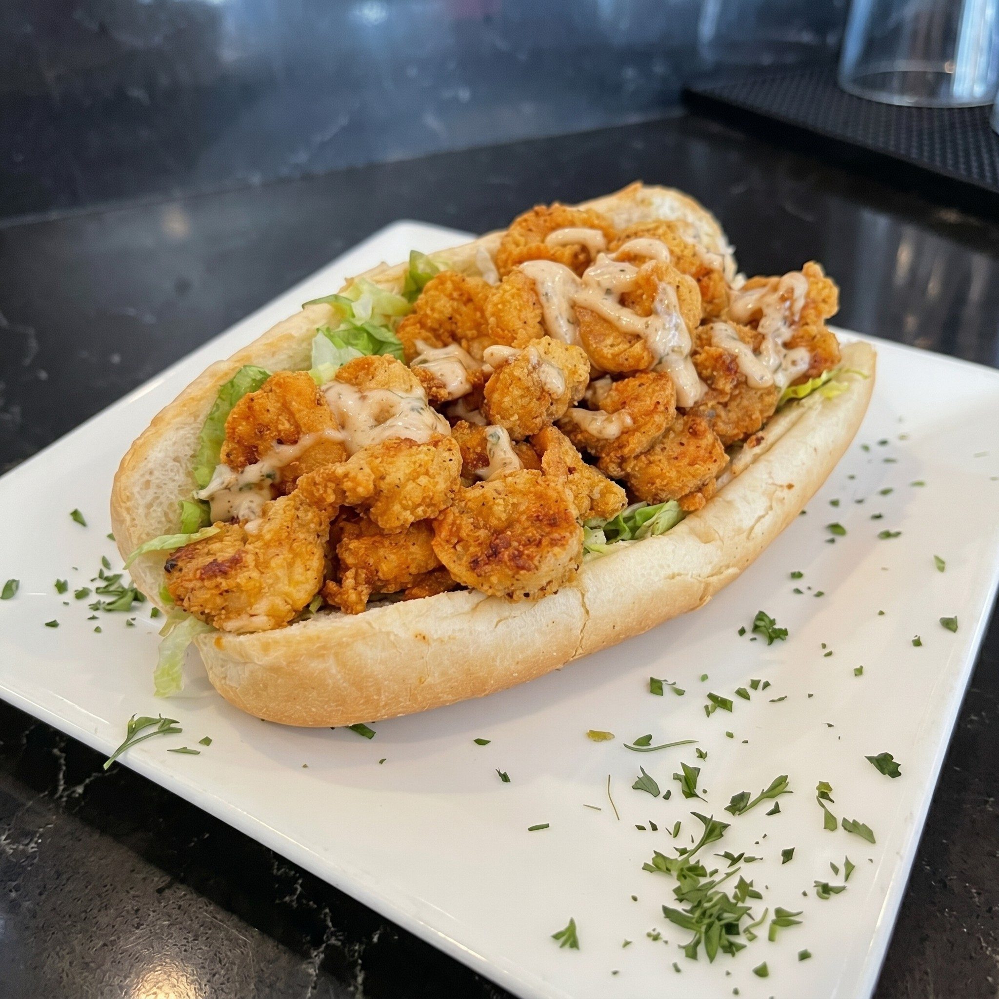 Fried Shrimp Po'Boy.